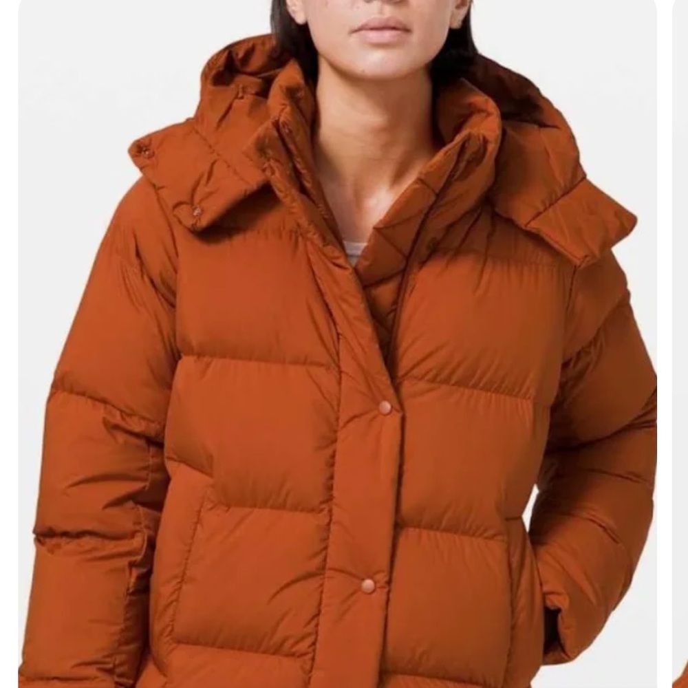 Lululemon Wunder Puff Down Jacket SAFFRON RARE 4